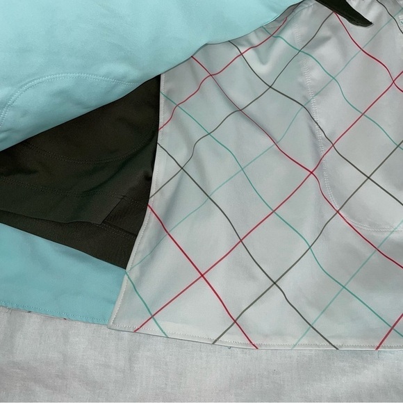 Nike Golf Tour Sz 8 Performance dri-fit skort skirt window panes White - Picture 3 of 5